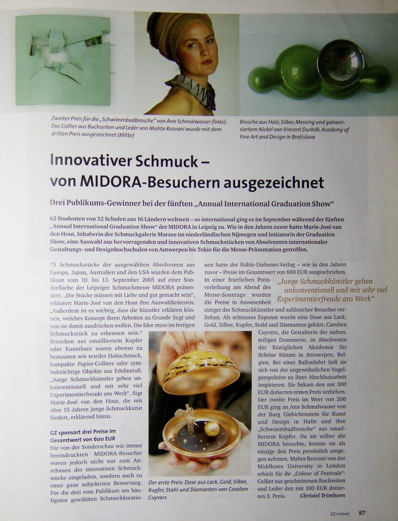 Goldschmiede Zeitung nov.2005