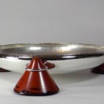 Silver bowl with cones