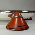 Silver bowl with cones